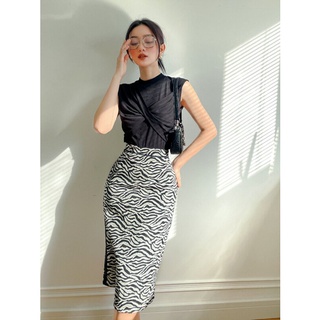Olv - chân váy siberia midi skirt