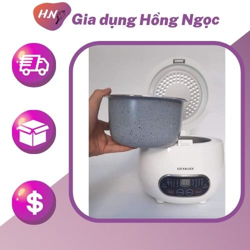 Nồi cơm điện Lock&Lock EJR326WHT 0.8 lít
