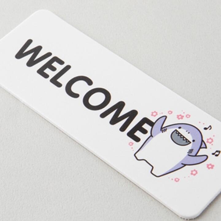 Miếng Dán Cửa Welcome ARTBOX Hàn Quốc Formex Size Chữ Nhật