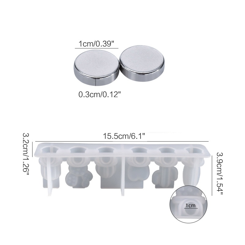 Khuôn Nam Châm Dán Tủ Lạnh Trang Trí Nhà Ở