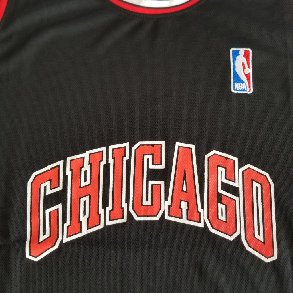 Set Quần Áo Bóng Rổ Chicago Đen Thoáng Mát, In Tên Số Theo Yêu Cầu - ViKi Sport