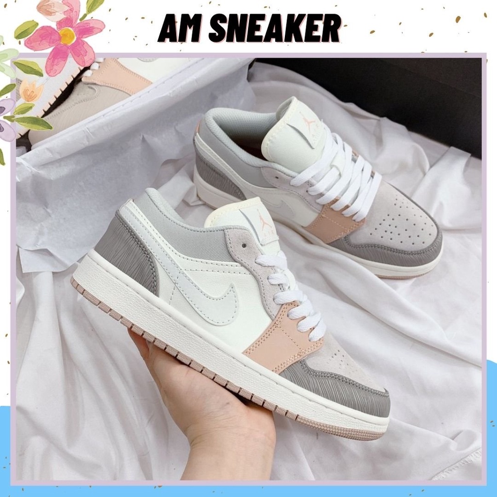 Giày thể thao Jordan 1 Low Milan cổ thấp siêu đẹp dành cho nam nữ, Giày JD 1 low milan màu hồng đất mới nhất 2021 | BigBuy360 - bigbuy360.vn