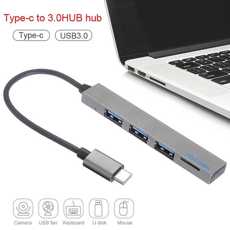 Bộ Chia 2020 4 Trong 1 Usb 3.1 Type-C Sang Usb 3.0 Cho Macbook