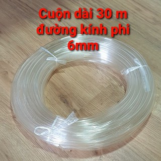 Cuộn Ống Nhựa Dẻo Trong Suốt Phi 6mm Đa Dụng (2 loại chiều dài)