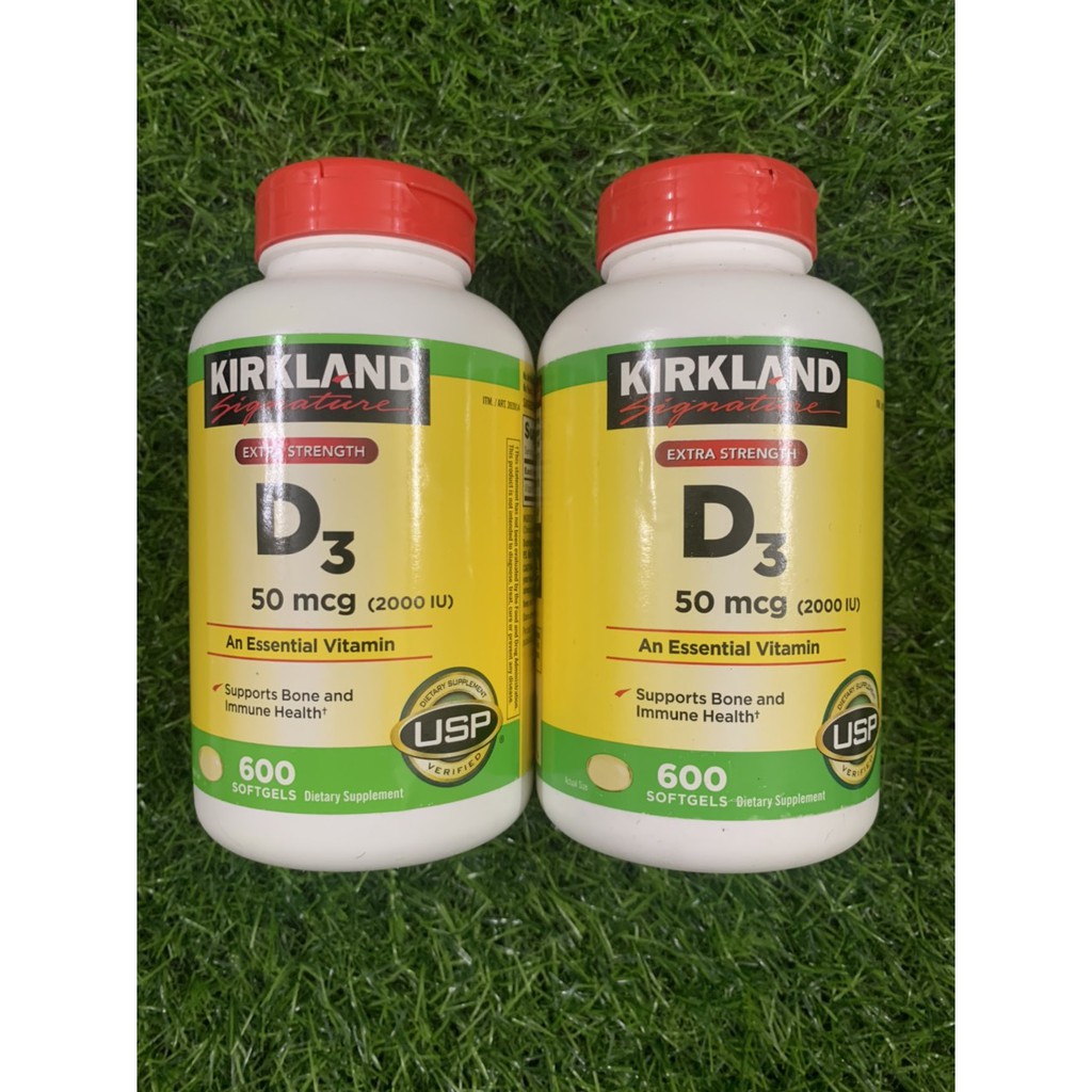 hộp 600 Viên Vitamin D3 Kirkland Signature của Mỹ