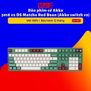 Bàn phím cơ akko 3108 v2 ds matcha red bean