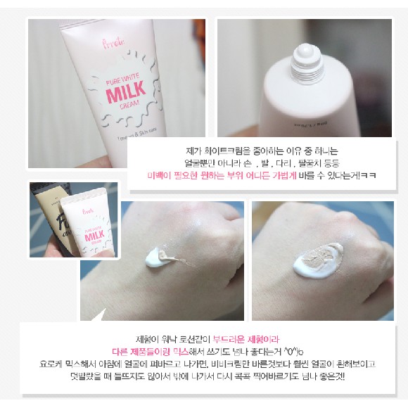 Kem Dưỡng Trắng Da Prreti Pure White Milk Cream nâng tone da với tinh chất tự nhiên giúp da trẻ hóa, căng mịn tự nhiên | BigBuy360 - bigbuy360.vn