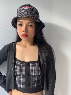 Combo 2 áo Cookie Plaid (caro đen) by Natthy Style