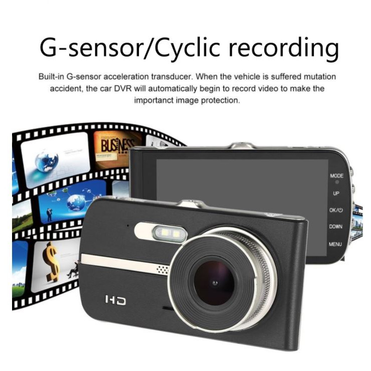 Camera Hành Trình 2590 Ghi Hình  Ảnh Cực Nét Quay Phim Full HD 4K Với 2 Mắt Camera Trước Sau  Free Thẻ Nhớ 16GB