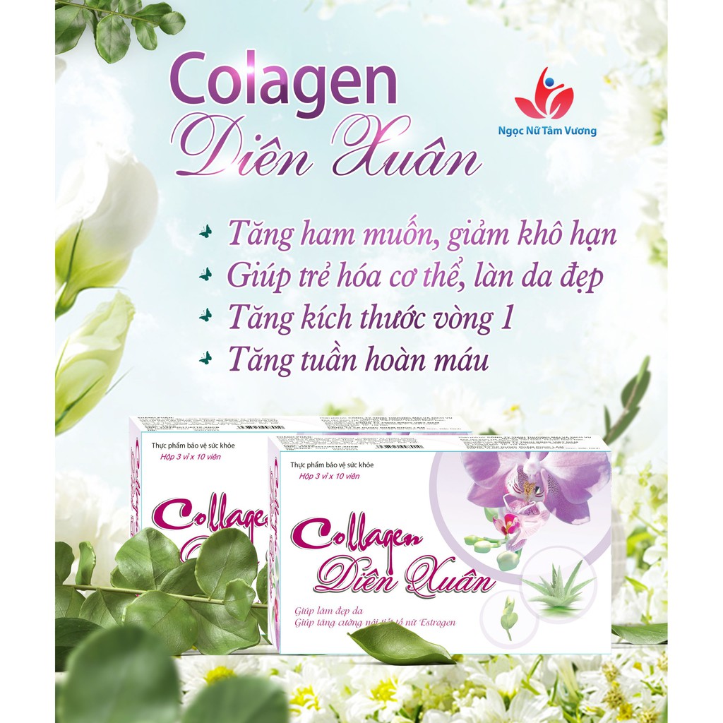 Viên tái tạo da collgen Diên Xuân LOẠI TỐT NHẤT giúp xóa nếp nhăn cho da căng mịn | BigBuy360 - bigbuy360.vn