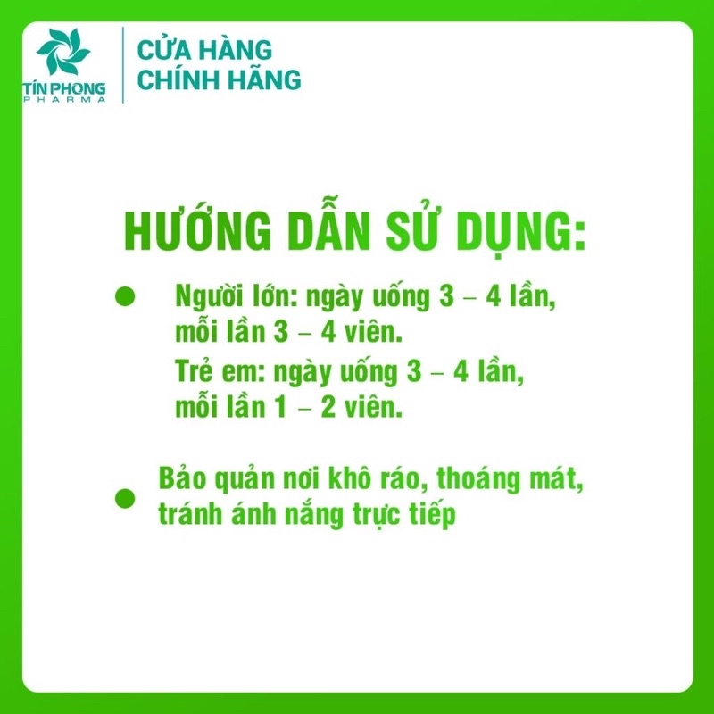 Cảm Cúm TÍN PHONG Giúp Cải Thiện Triệu Chứng Của Cảm Lạnh, Hắt Hơi Sổ Mũi, Thay Đổi Thời Tiết Hộp 100 Viên