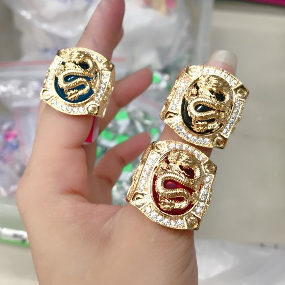 Nhẫn Nam Mặt Rồng Mẫu Mới QueenShop HN15706 - Lên Hình Cực Sang Đi Tiệc