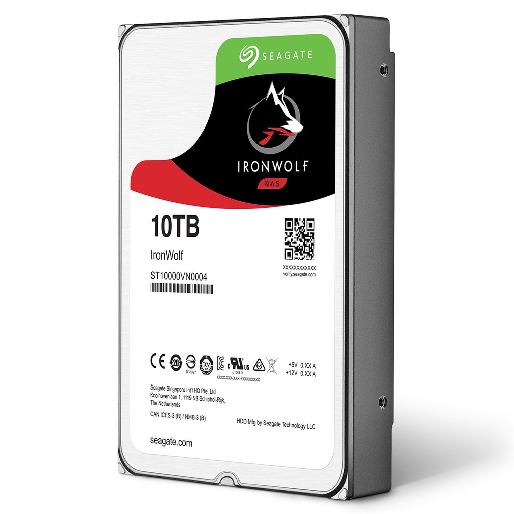 Ổ Cứng HDD Seagate IronWolf 3.5/10TB/256MB - ST10000VN0004