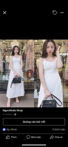 Váy trắng maxi