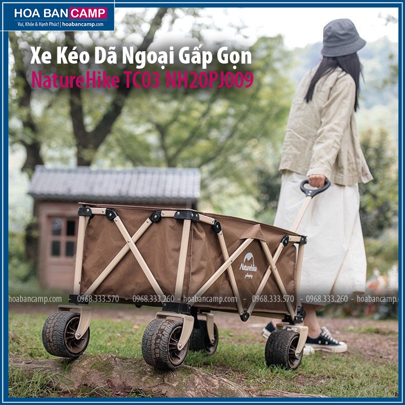 Xe Kéo Dã Ngoại Gấp Gọn NatureHike TC03 NH20PJ009 | 140L