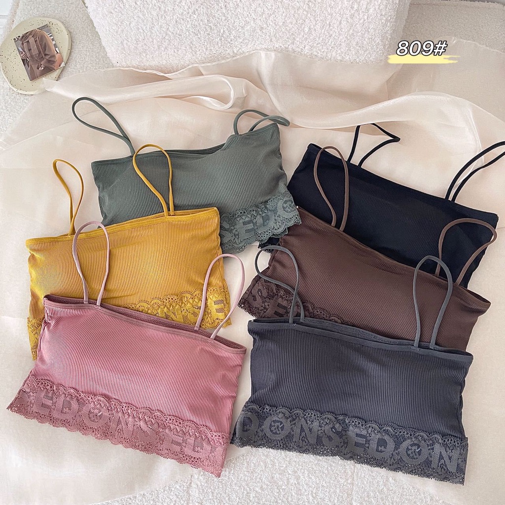 Áo Ngực Bộ đồ lót nữ Áo Lót Ren Không Gọng Không Đường May Thoáng Khí Thoải Mái Cho Nữ Lưng