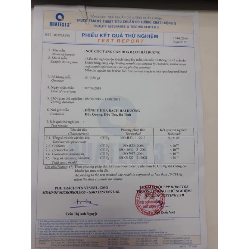 Ngũ cốc tăng cân HOA BẠCH HẢI ĐƯỜNG