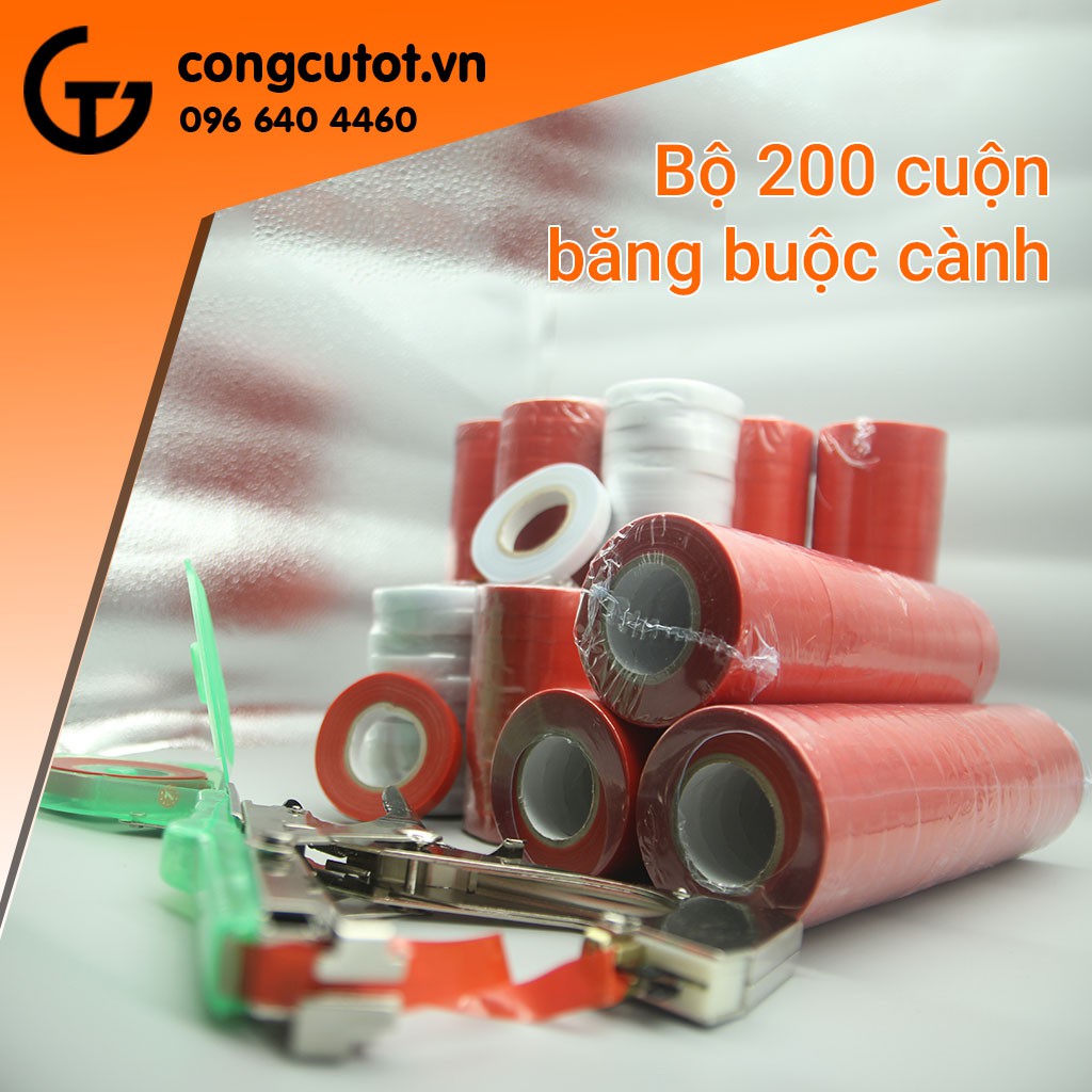 BỘ 200 CUỘN BĂNG BUỘC CÀNH CÂY CHO TRANG TRẠI