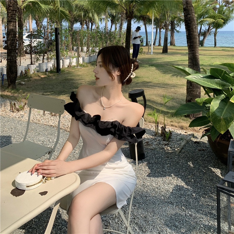 Đầm Ngắn Thời Trang Mùa Hè Hàn Quốc Dành Cho Nữ
