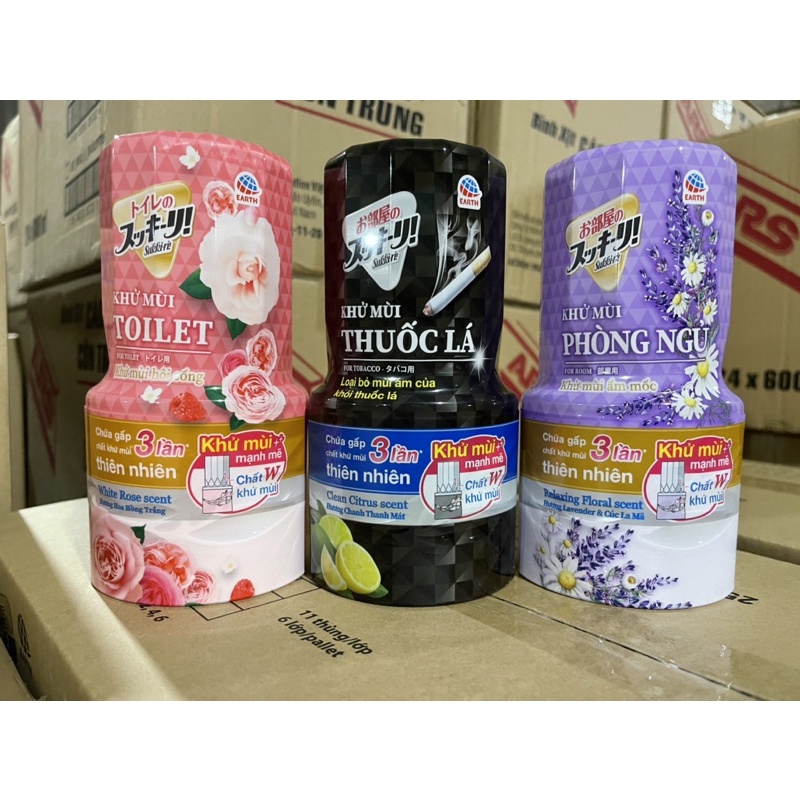 Hộp Thơm Phòng Sukki-ri Khử Mùi Cao Cấp  dung tích 400ml