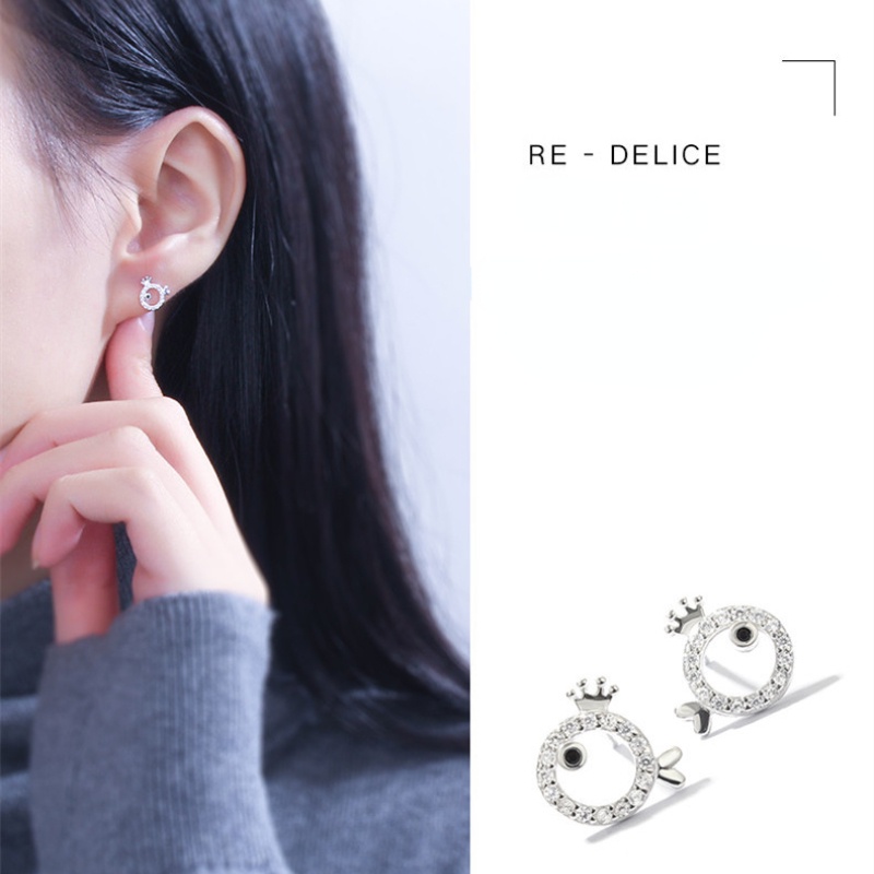 Bông tai hình con cá dễ thương phong cách hàn quốc bông tai nữ trang sức cao cấp mạ bạc tinh xảo