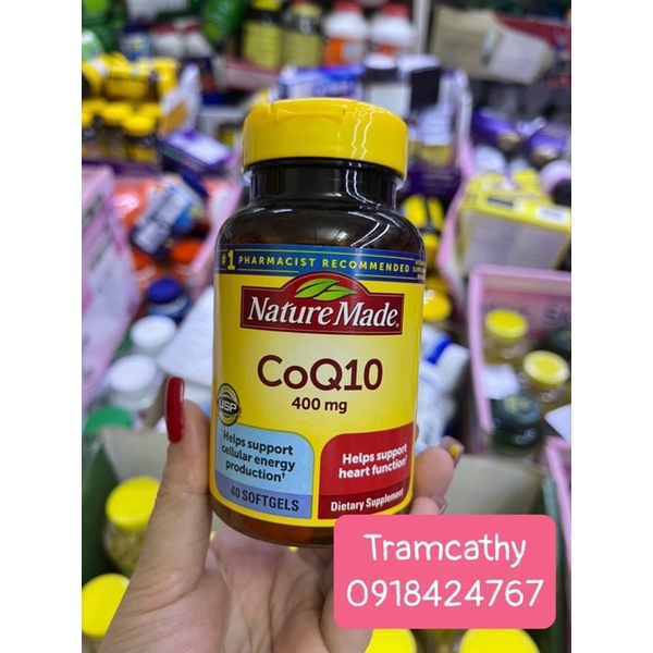 Coq10  nature made hàm lượng 400mg 40v