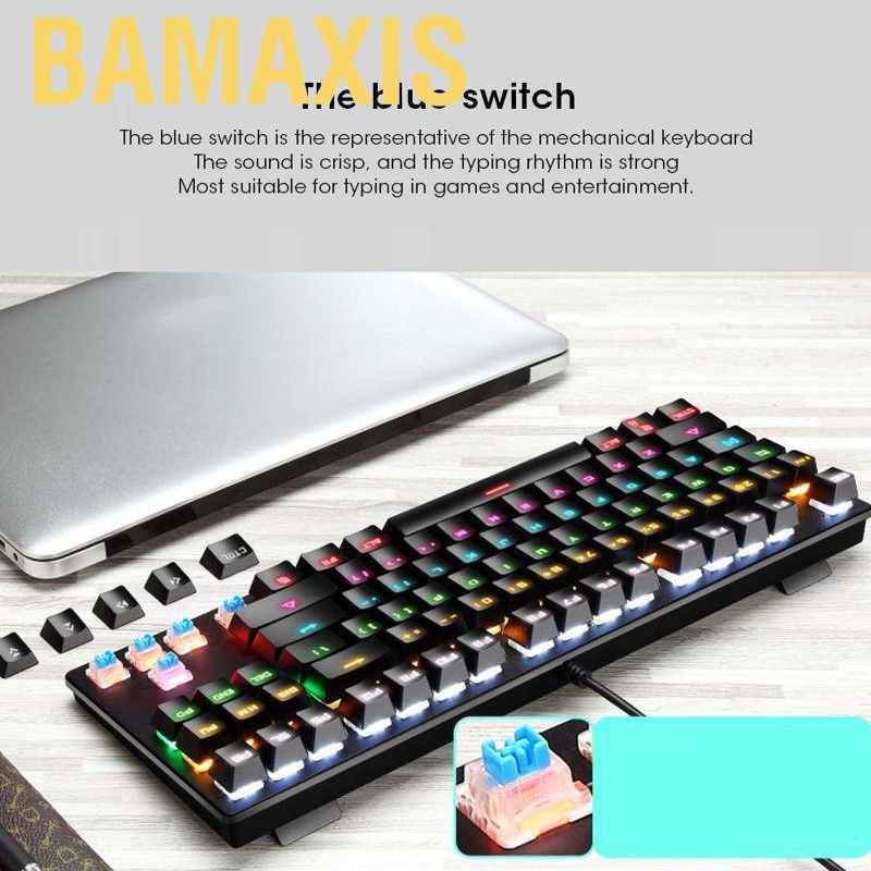 Bàn Phím Cơ Bamaxis K550 87 Phím Chuyên Dụng Cho Game Thủ