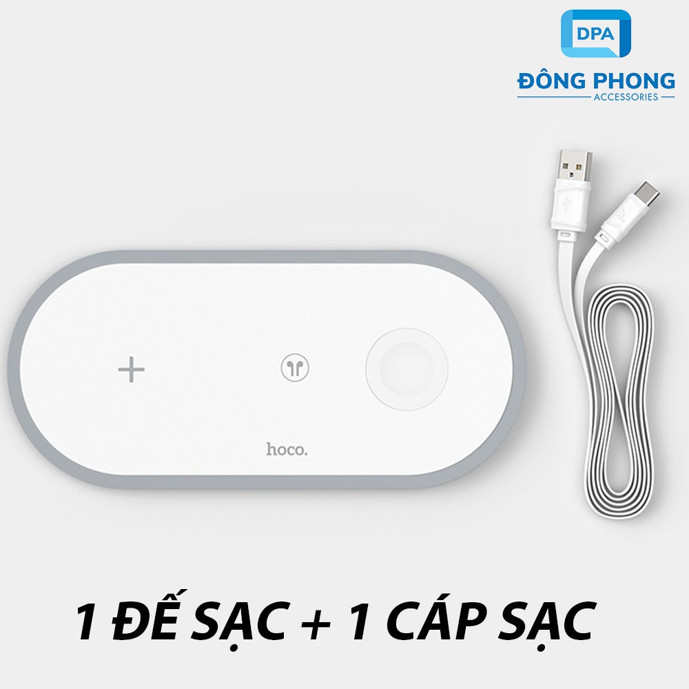 Đế Sạc Không Dây 3 in 1 Hoco CW24 Chính Hãng