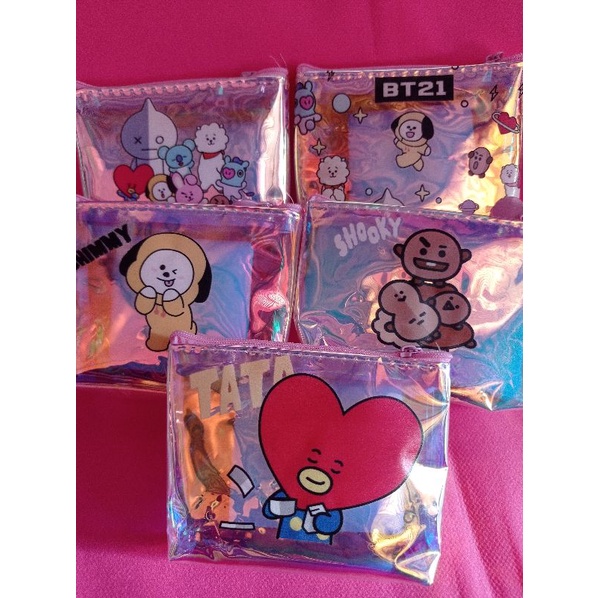 Ví Thời Trang In Hình Bt21 Hologram Bts Đáng Yêu