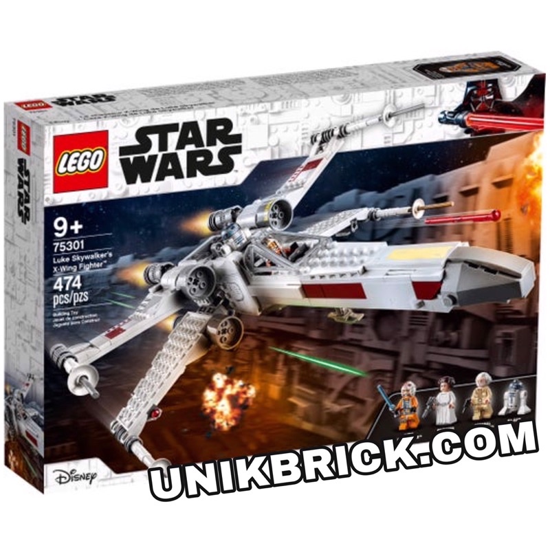 [CÓ HÀNG] Lego UNIK BRICK Star Wars 75301 Luke Skywalker’s X-Wing Fighter Máy bay X Wing chính hãng 