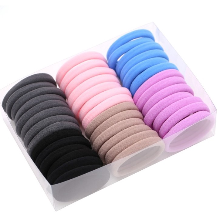 Set 3 dây buộc tóc nữ đàn hồi co giãn nhiều màu sắc giá rẻ MEOW STORE DBT02