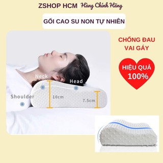 Gối Ngủ [FREESHIP] Nệm Đỡ Đầu Cao Su Non Trị Liệu Cho Người Lớn