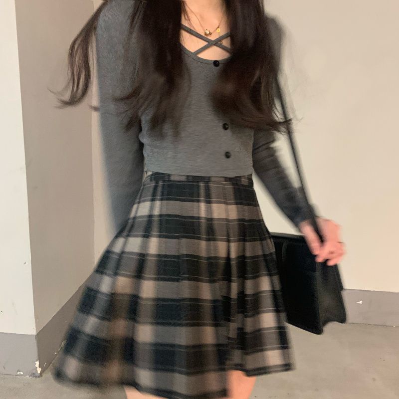 Áo Thun Tay Dài Dáng Ôm Phong Cách Hàn Quốc Thời Trang Mùa Thu Mới 2022 Dành Cho Bạn Nữ