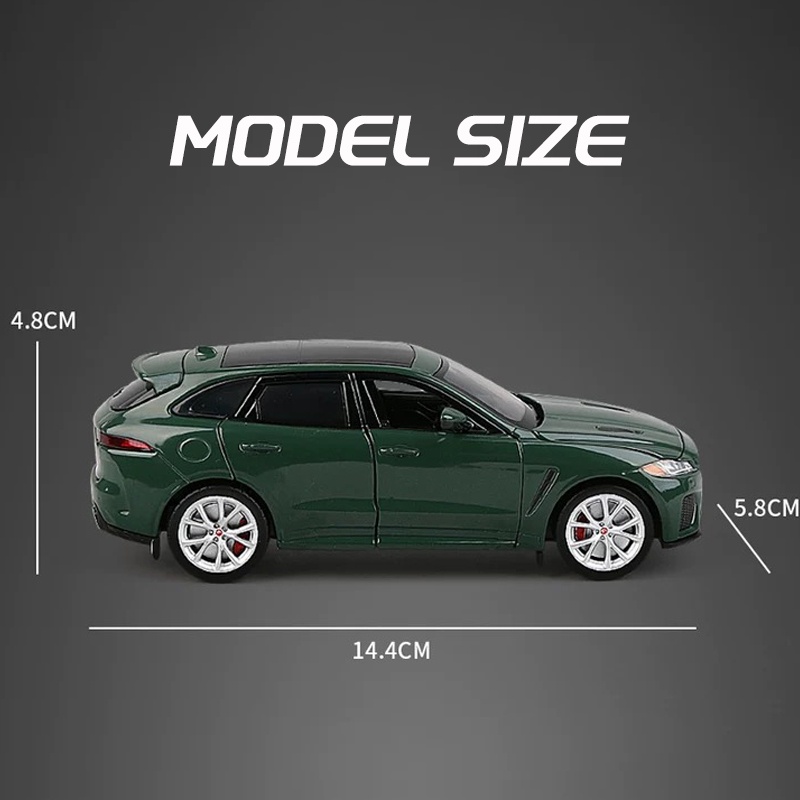 Mô Hình Xe Hơi Jaguar F-PACE Bằng Hợp Kim Tỉ Lệ 1: 32 Có Đèn Và Âm Thanh Độc Đáo Trang Trí
