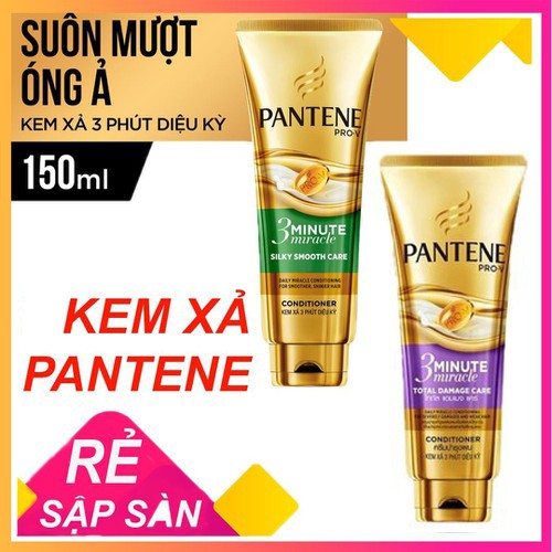 Kem Xả Pantene 3 Phút Diệu Kì chai 150ML, kem xả tóc mềm mượt, kem xả ngăn rụng tóc