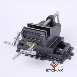 Bàn trượt hai chiều XY kết hợp ê tô khoan bàn 3 tầng 4inch