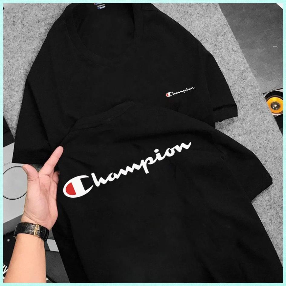 Áo Thun CHAMPION Tay lỡ Áo Phông Nam Nữ CHAMPION Form Rộng