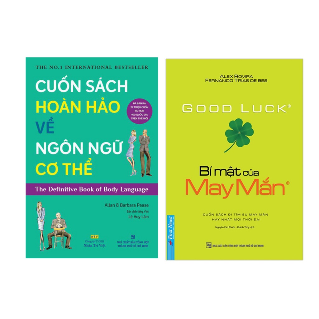 Sách -  Combo2q: Bí Mật Của May Mắn (khổ nhỏ) fs + Cuốn Sách Hoàn Hảo Về Ngôn Ngữ Cơ Thể Body Language