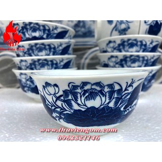 Bát thờ sen chuẩn Gốm sứ Bát Tràng (10 chiếc )