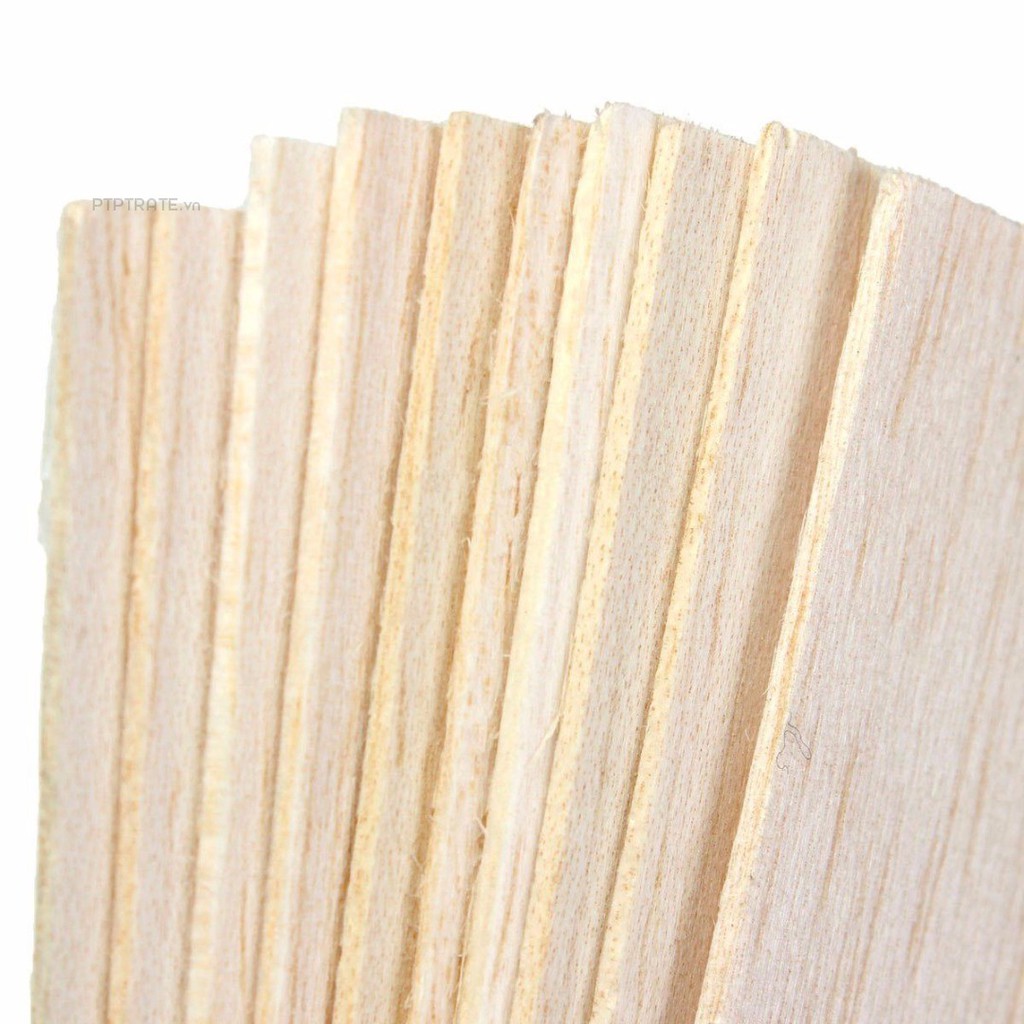 PTPTRATE ★10pcs New Wooden Plate Model Balsa Wood DIY House Ship Aircraft 200*100*1.5mm