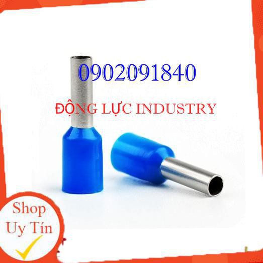 Đầu cos pin rỗng đơn bấm dây điện 25mm, cốt kim rỗng bằng đồng, cosse  nối aptomat  E25-16