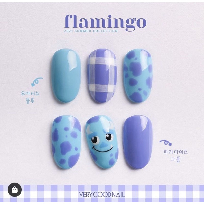 Freeship - Chính hãng Bộ sản phẩm sơn gel very good nail cao cấp Hàn Quốc summer collection 2021_Flamingo ( 6 màu)