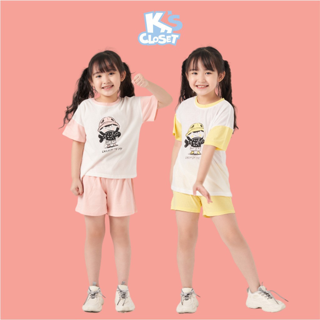 Bộ Quần Áo Cộc Tay K's Closet Cho Bé Gái  E089ONS