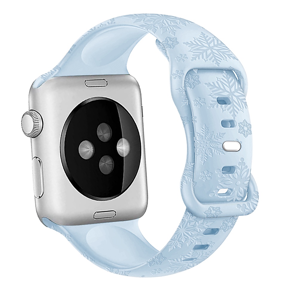 Dây Đeo Đồng Hồ Thể Thao Bằng Silicone Kích Thước 44mm 40mm 38mm 42mm 41mm 45mm Cho iwatch series 7 6 5 4 3SE