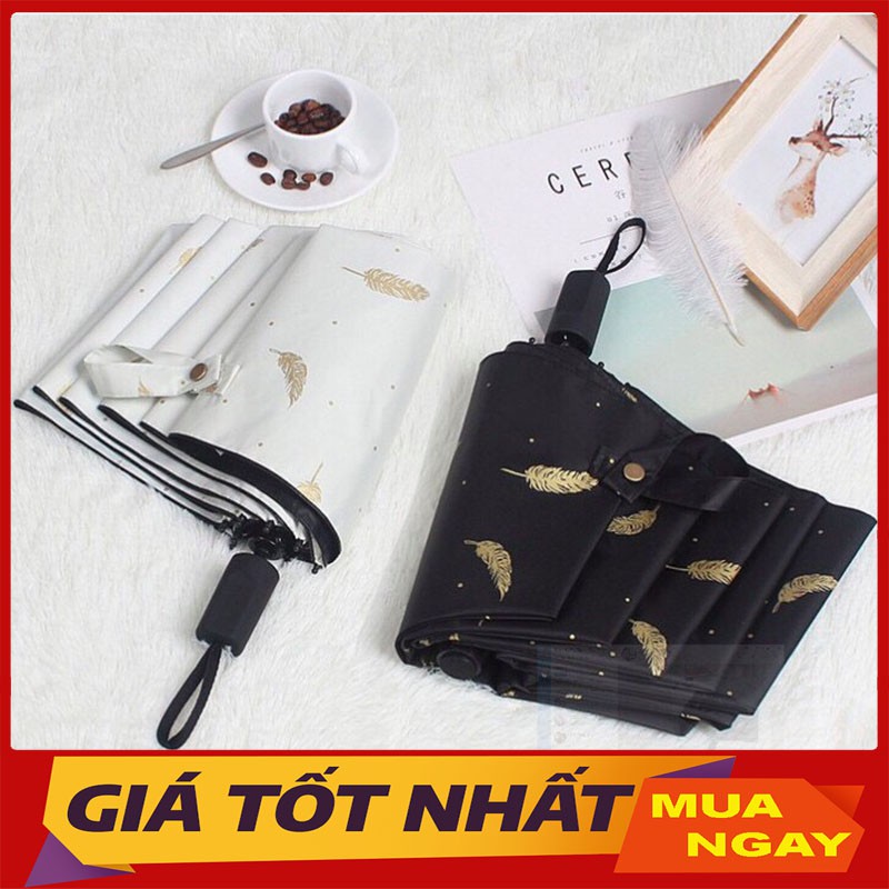 Ô Lông Vũ Gấp Gọn-Chống Tia UV-Bỏ Túi Tiện Dụng
