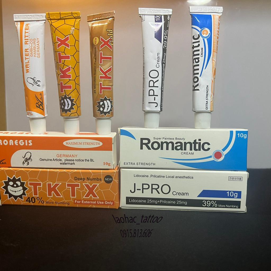 Tuýp kem T.ê loại 1 ruột hồng dùng cho tattoo, phun xăm mày môi mí