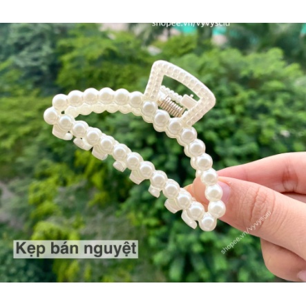 Kẹp tóc nữ đính hạt trai phong cách Hàn Quốc  xinh tươi