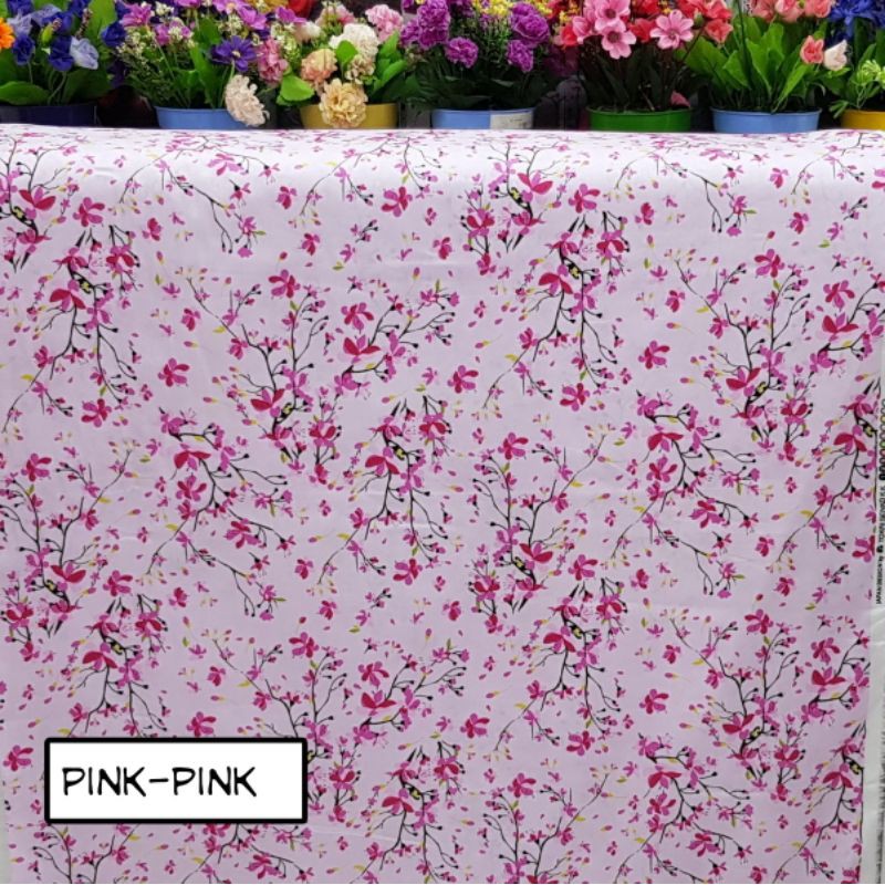 Mềm Vải Cotton In Hoa Kiểu Nhật Bản Dài 150cm (0.5M)