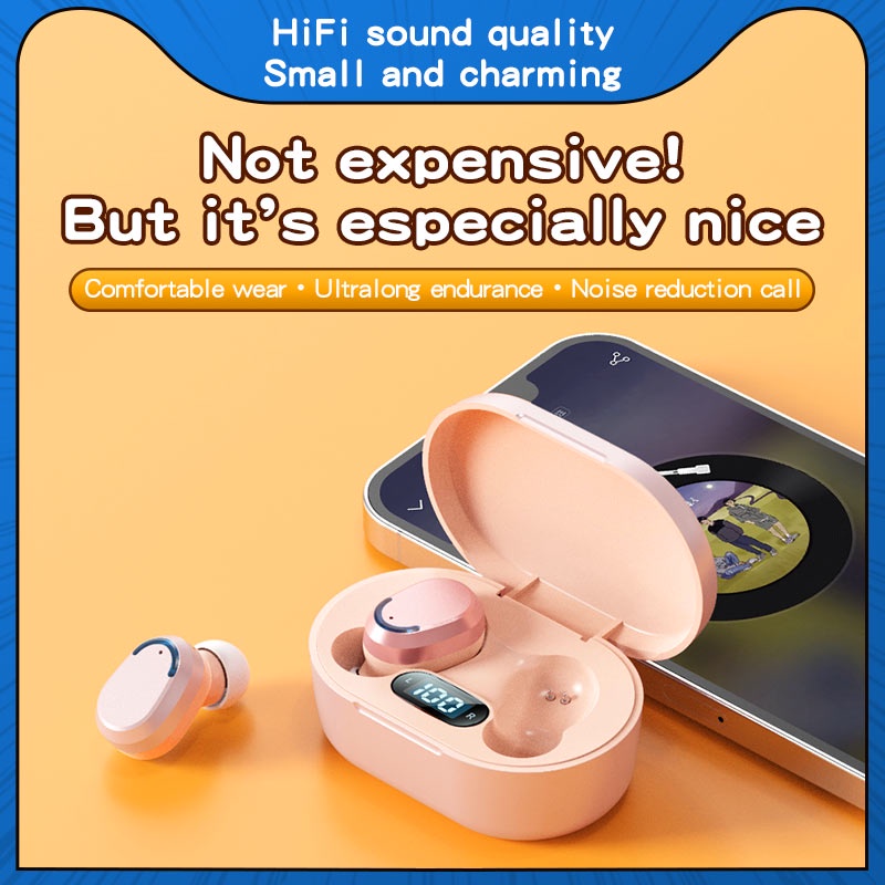 Tai Nghe Nhét Trong Không Dây Bluetooth TWS Có Micro Âm Thanh Siêu Dài Dùng Chơi Game