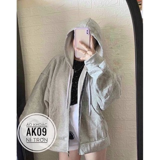 BIGSIZE Áo khoác nỉ trơn AK09